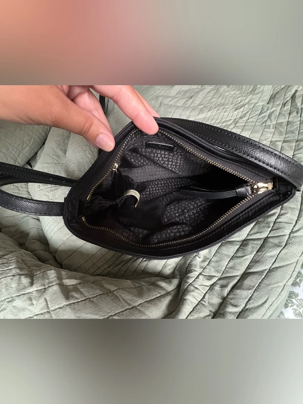 Kate Spade New York Black Nylon Crossbody Bag | Mint Condition